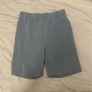 12th Tribe sunset cliffs blue biker shorts